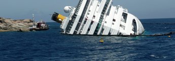 Gekentertes Schiff Concordia